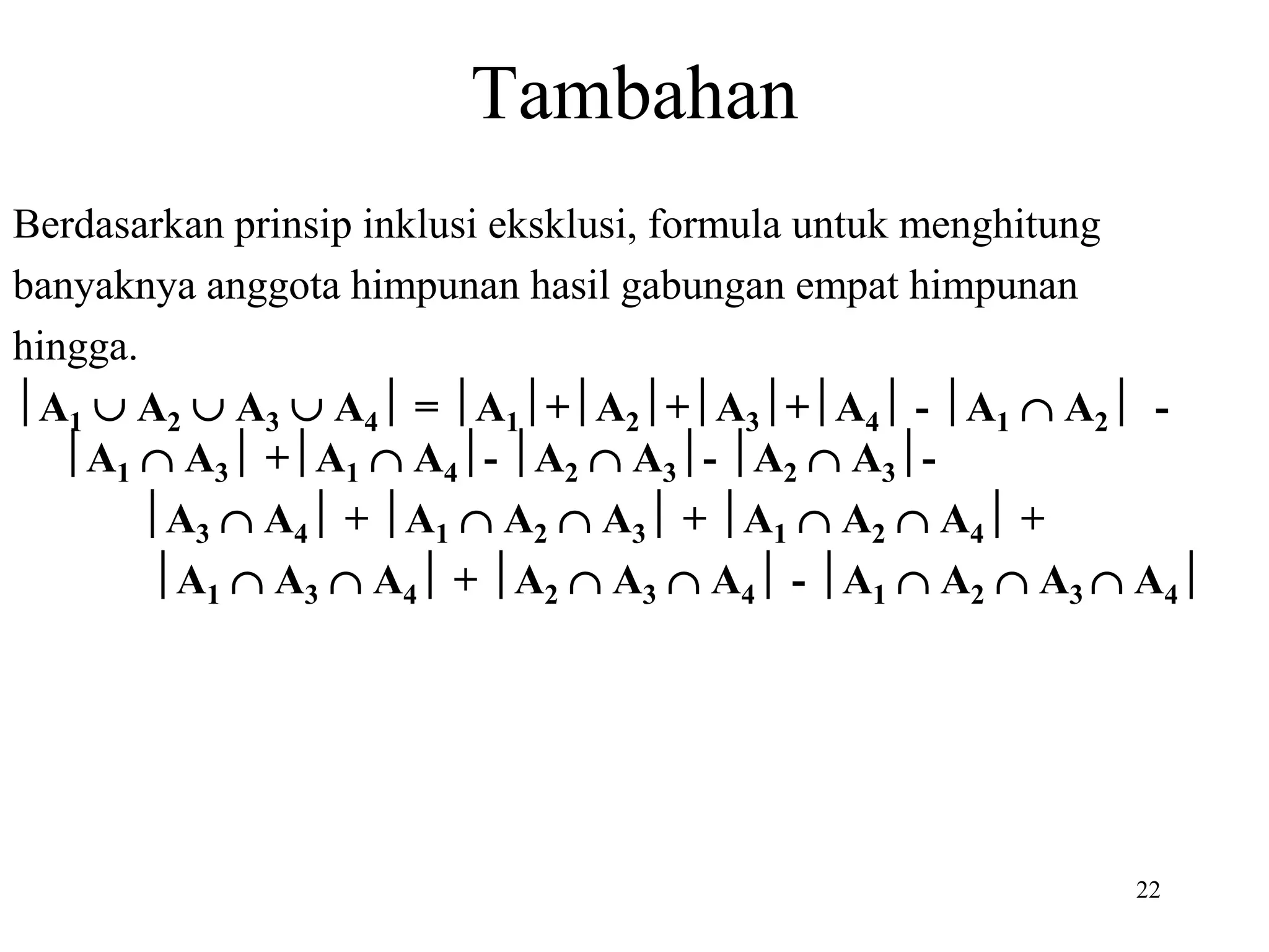 Volume Inklusi soal latihan prinsip inklusi eksklusi (1).ppt