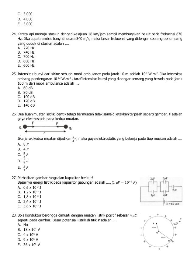 Soal Latihan UN Fisika SMA 2019 2