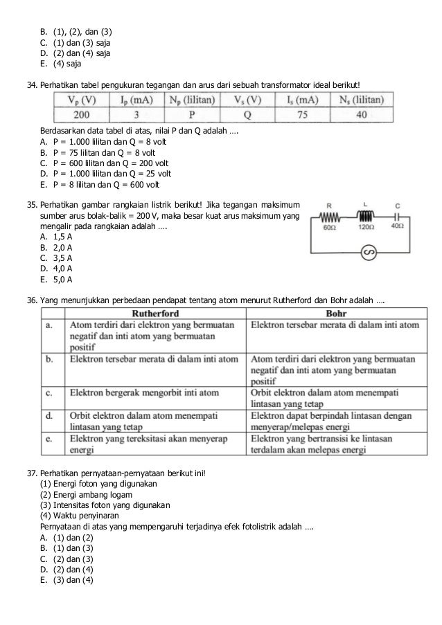 Soal Latihan UN Fisika SMA 2015 - 2