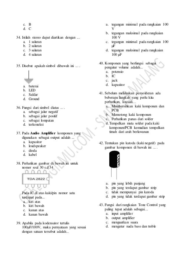 Soal Latihan Elektro Kelas 9 50 Nomor