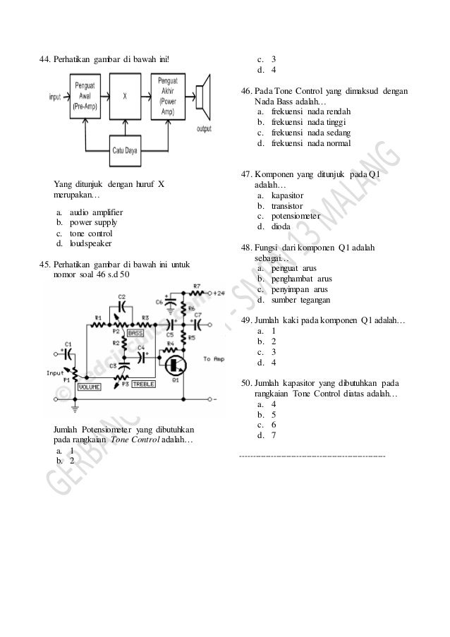 Soal Latihan Elektro Kelas 9 50 Nomor