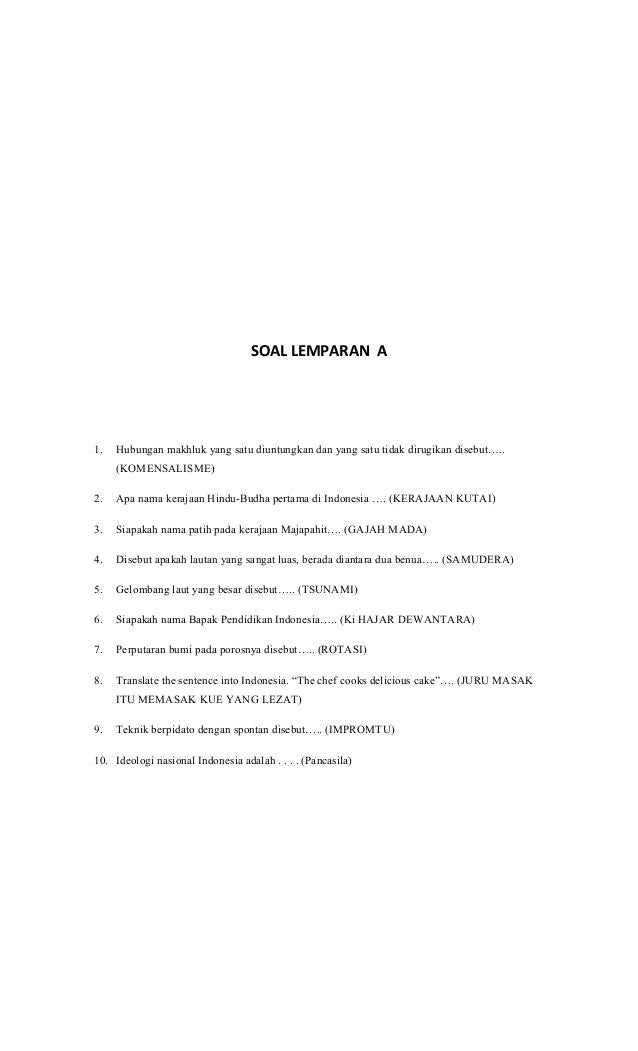 Soal Lcc Tingkat Smp Rimbo Ulu Tebo Ulang Tahun Sma N 9 Tebo 2016