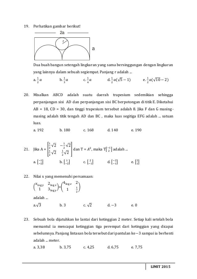 Soal Olimpiade Matematika