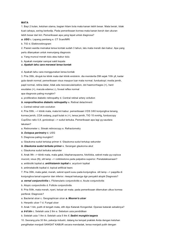 Soal Mata