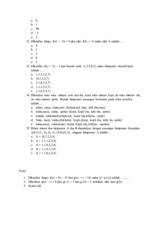 Soal matematika | PDF