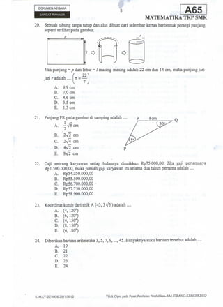 Soal matematika 8 12 pdf