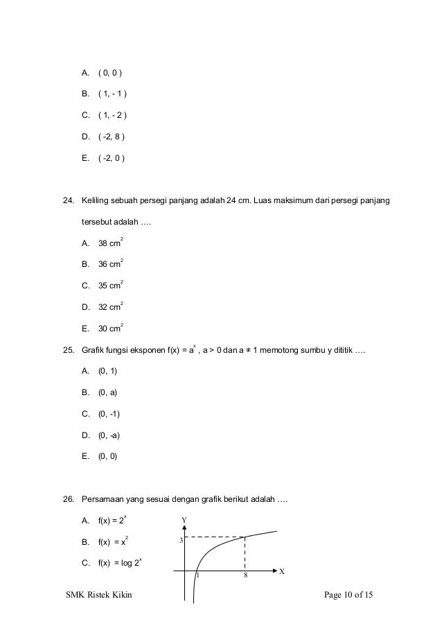 Soal matematika teknik kls xi 3 1112 paket a Soal matematika teknik kls xi 3 1112 paket a