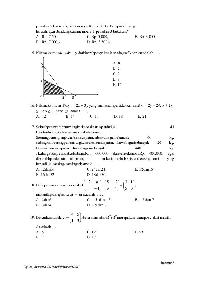 Soal mat ips nuryeni sma 7
