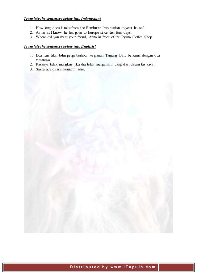 Soal Narrative Text And Translation