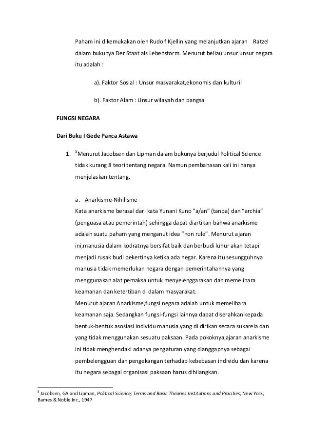 Unsur Fungsi Negara Unsur Fungsi Negara