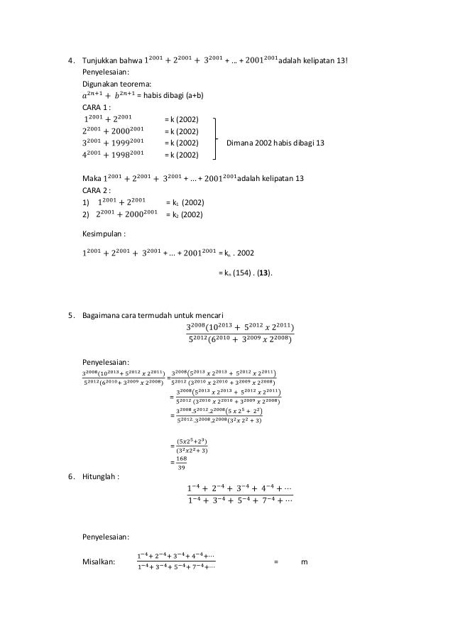 Lihat Contoh Soal Matematika Non Rutin Terbaru 