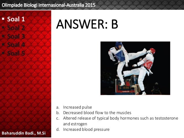 Soal Olimpiade Biologi Internasional Australia