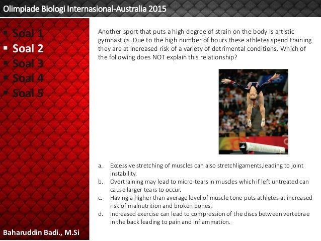 Soal Olimpiade Biologi Internasional Australia