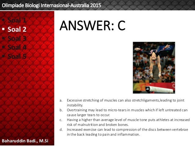 Soal Olimpiade Biologi Internasional Australia