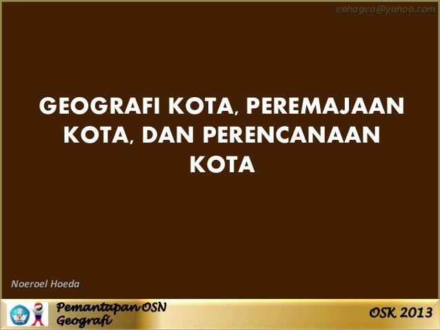 Soal olimpiade sains geografi kab kota 2013