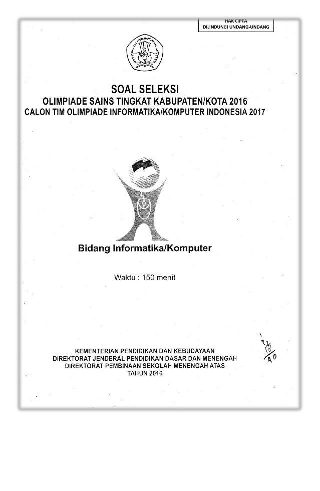Soal olimpiade tik sma