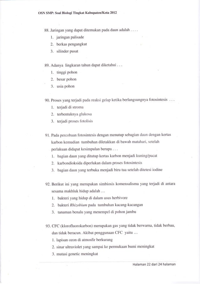 Soal olimpiade fisika smp