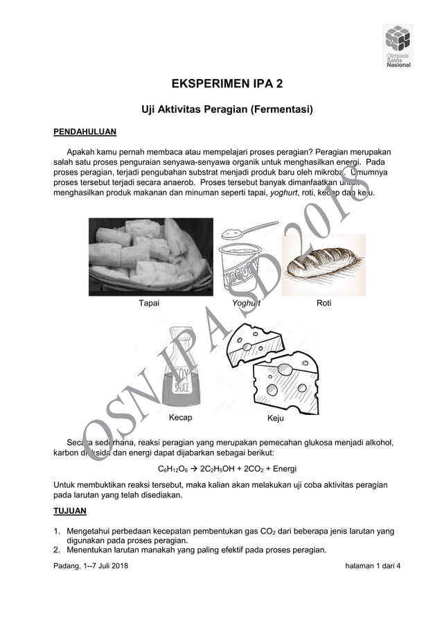 Soal osn ips sd tahun 2018 eksperimen 2 pdf