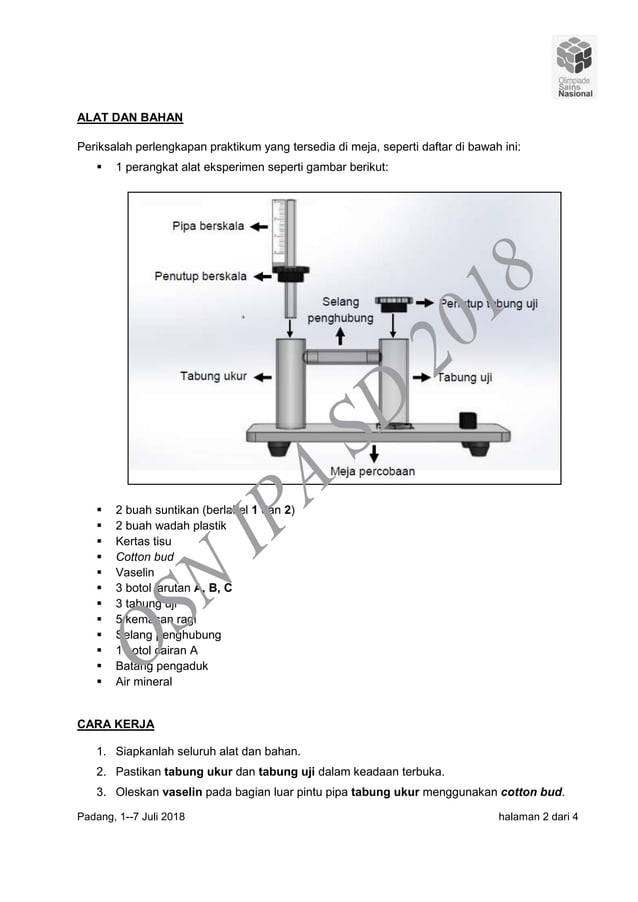 Soal osn ips sd tahun 2018 eksperimen 2 pdf