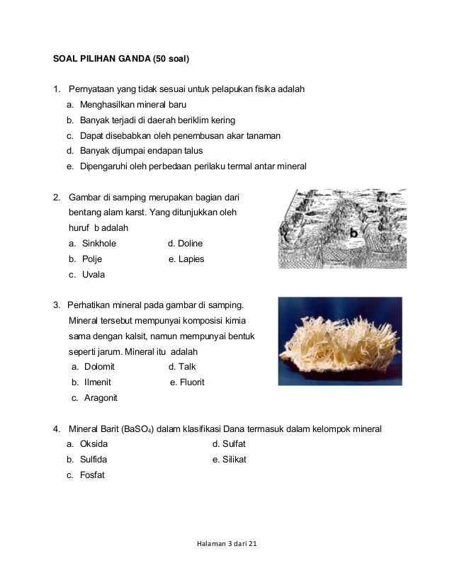Soal Osn Kebumian Dunia Sosial