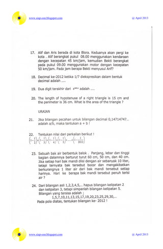 www.siap-osn.blogspot.com   @ April 2013




www.siap-osn.blogspot.com   @ April 2013
 