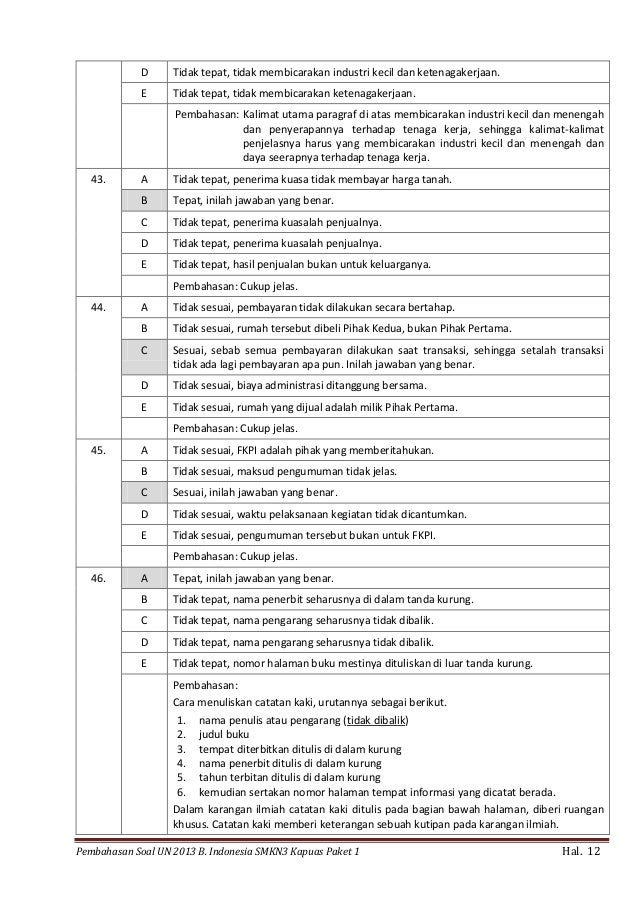 Soal Bahasa Indonesia Tentang Eyd Beserta Kunci Jawaban | Link Guru