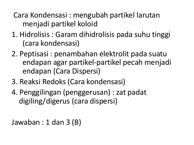  SOAL  ESSAY  KIMIA KOLOID