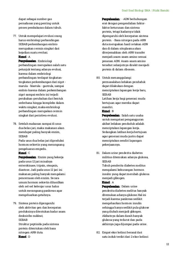 Trend Contoh Soal Sebab Akibat Biologi Trend Contoh Soal Sebab Akibat Biologi