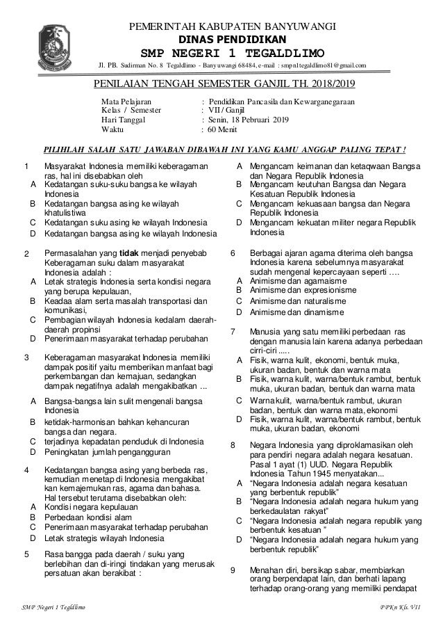 Soal Bi Literasi Buku Kls 7