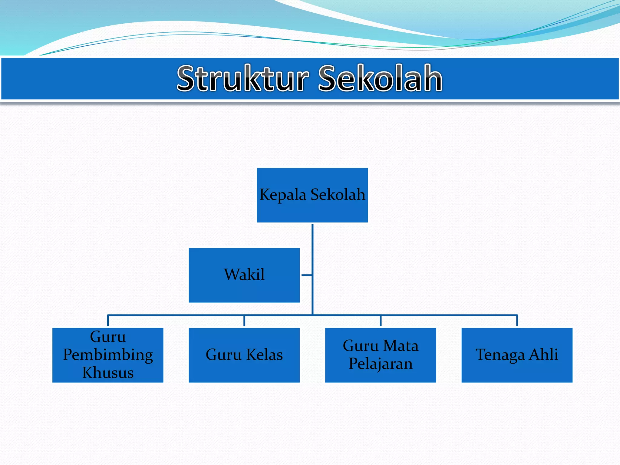 Kepala Sekolah
Guru
Pembimbing
Khusus
Guru Kelas
Guru Mata
Pelajaran
Tenaga Ahli
Wakil
 