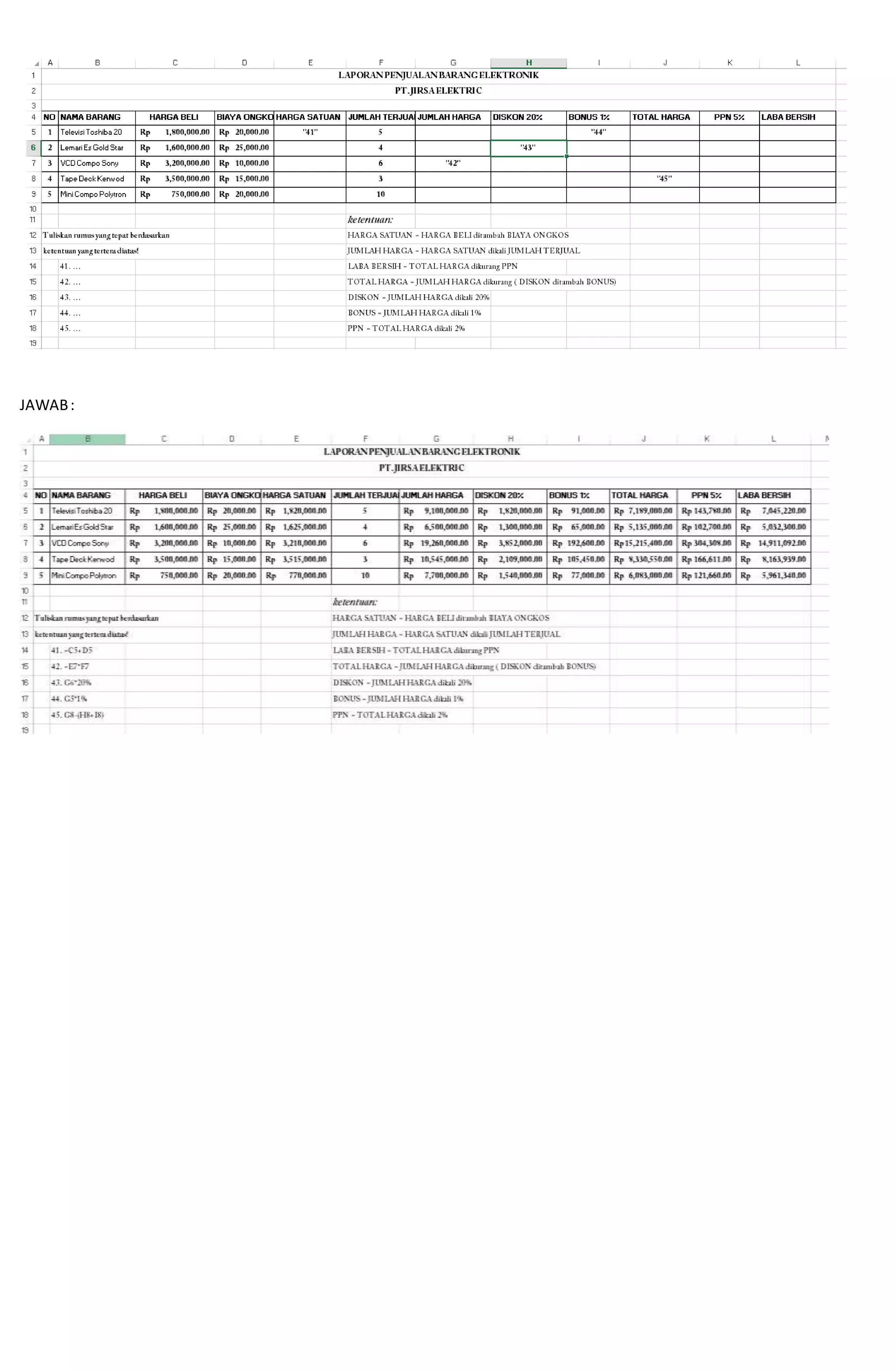 Contoh soal ukk tik kelas xi semester 2