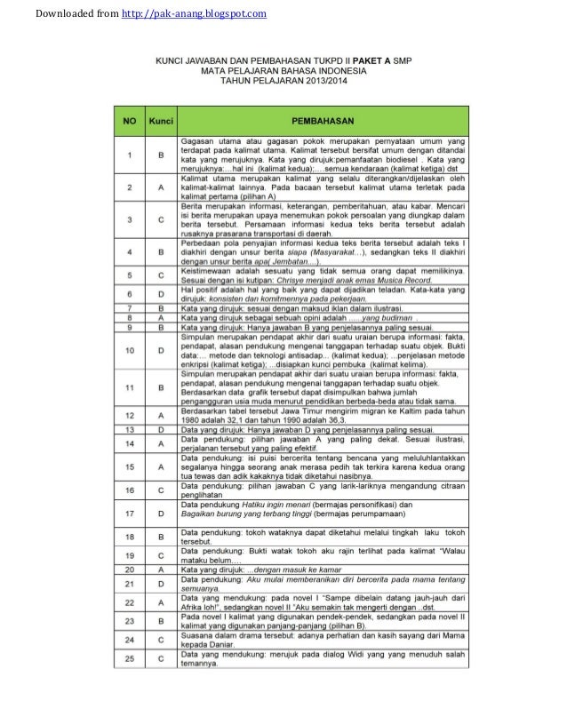 Soal Prediksi Dan Bocoran Un Bahasa Indonesia Smp 2014 Kunci Jawaban Soal Prediksi Dan Bocoran Un Bahasa Indonesia Smp 2014 Kunci Jawaban