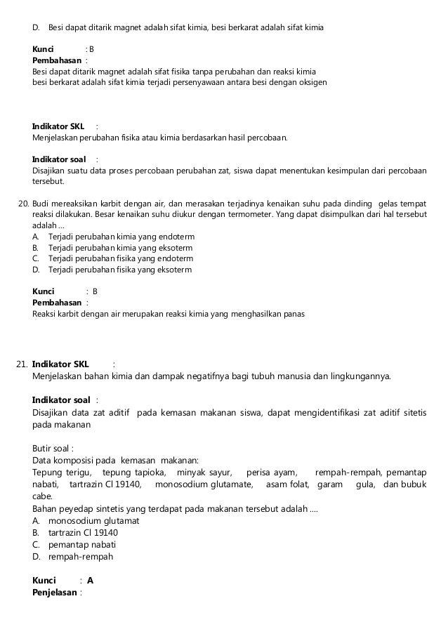 Soal Dan Jawaban Materi Zat Aditif Dan Adiktif Jawabanku Id