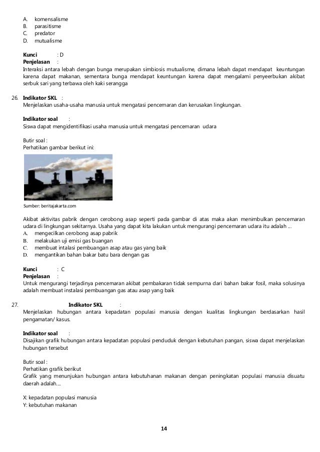 Soal prediksi un ipa smp tahun 2014 paket 2