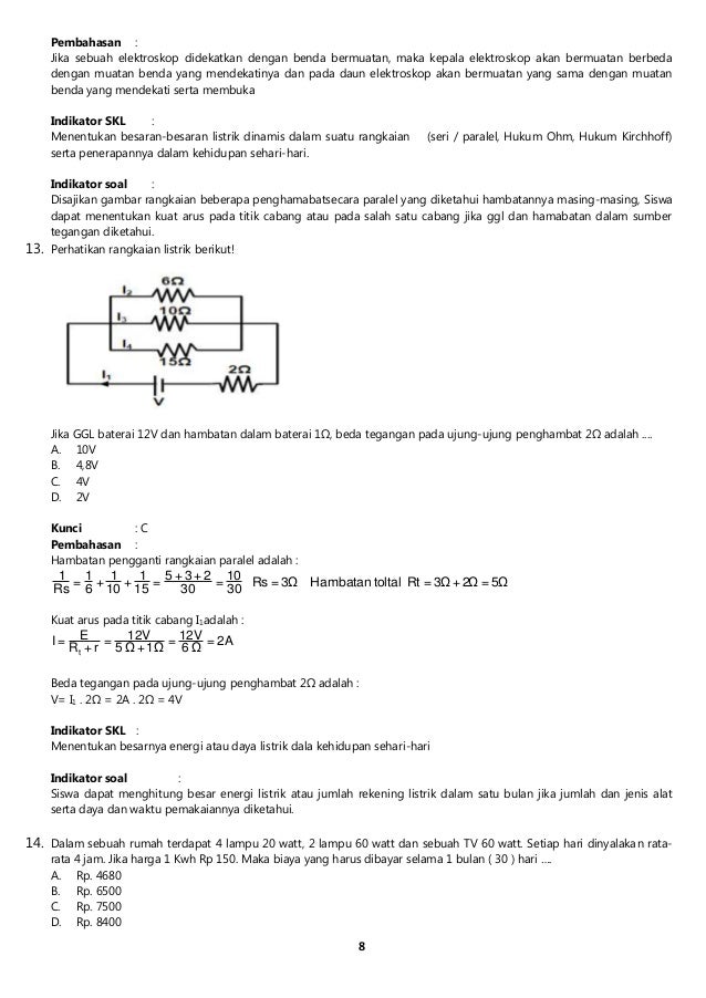 Soal prediksi un ipa smp tahun 2014 paket 2