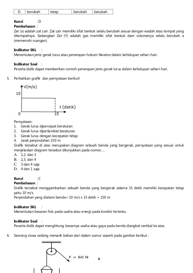 Soal Prediksi UN IPA SMP/MTs Tahun 2014 PAKET 3  LENGKAP 