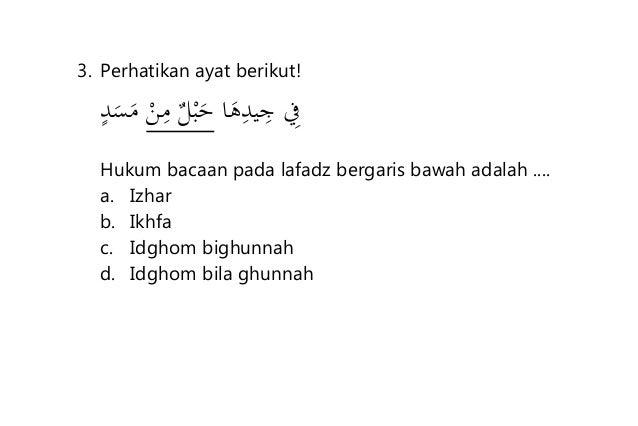 Soal prediksi usbn pai sd 2015