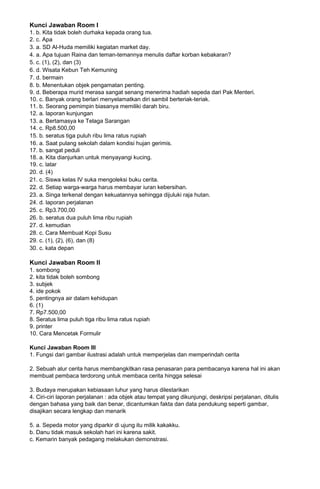 Soal PTS Bahasa Indonesia Kelas 4 Semester 2 Kurikulum Merdeka T.A 2023 ...