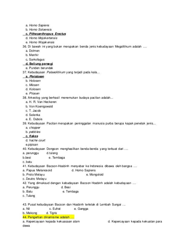 Soal Sejarah Indonesia Kelas 10 Smk Guru Oke