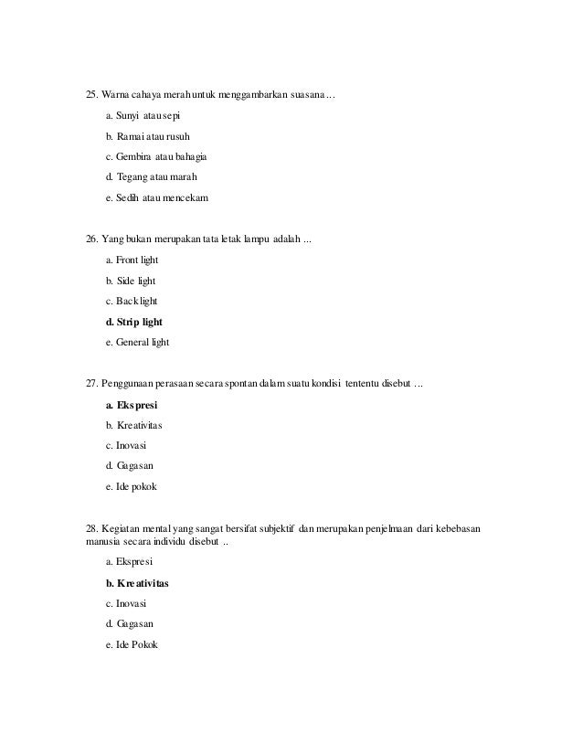 contoh soal essay seni budaya beserta jawaban