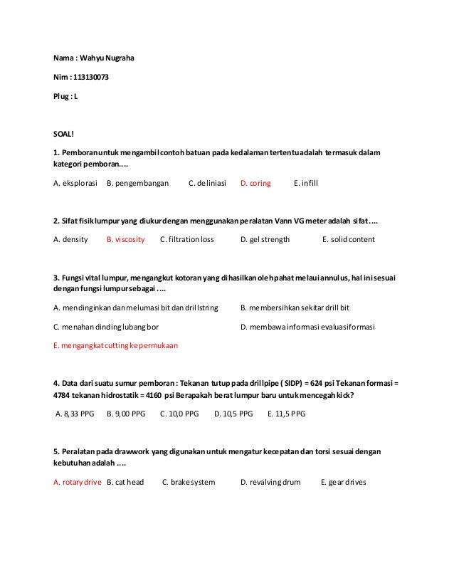 Soal Tekbor