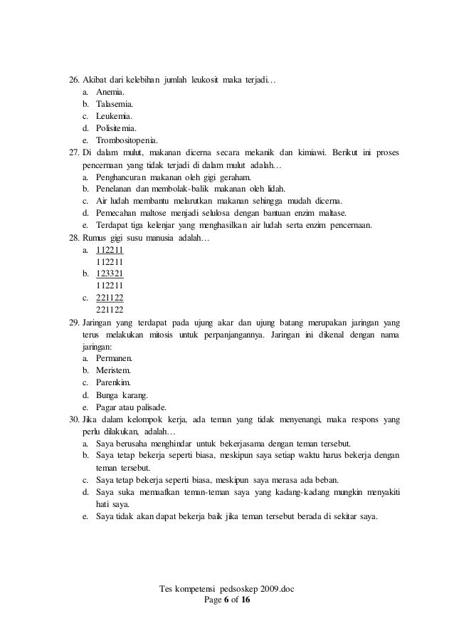 Soal Tes Standar Unimed Ruang Ilmu