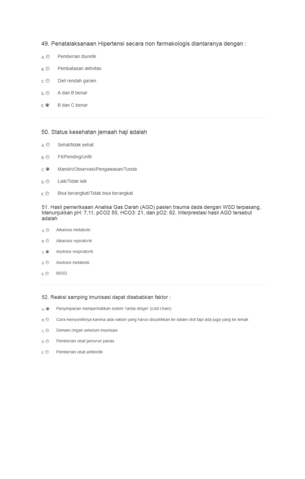 Latihan Soal tes potensi PPIH/TKHI