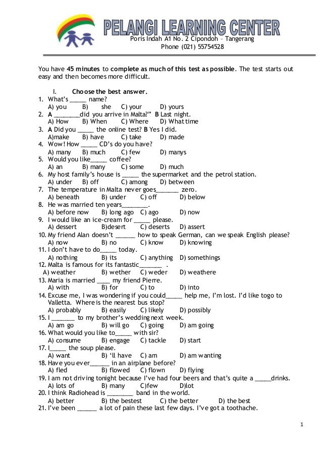 Soal Test Guru Pns Soal Test Guru Pns