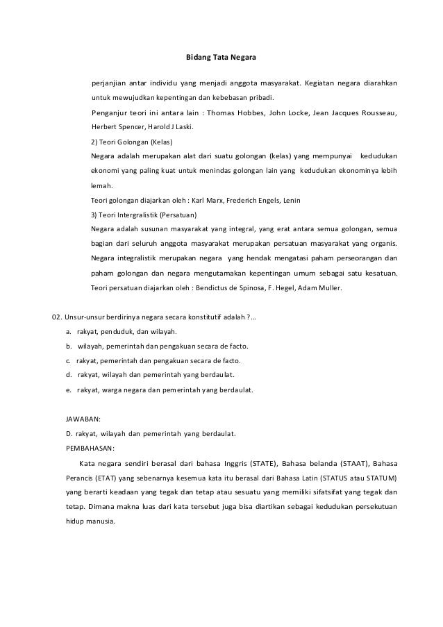 Soal Tes Wawasan Kebangsaan Twk Cpns