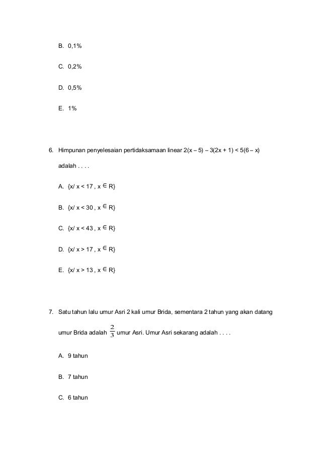 Soal Tkm Matematika 2011 2012 Paket A
