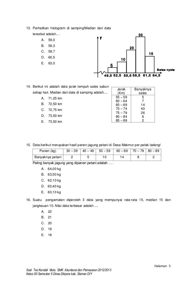 Soal Tkm