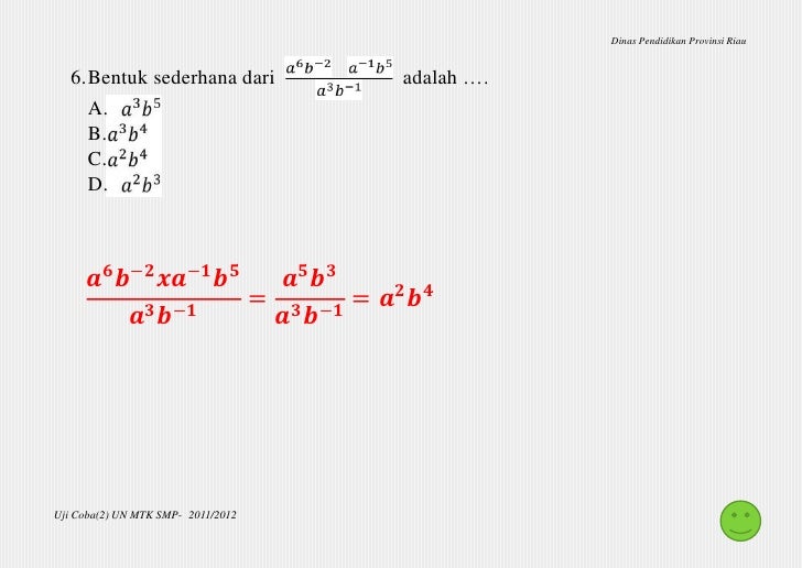 Contoh Soal Tpa Matematika Dan Pembahasannya