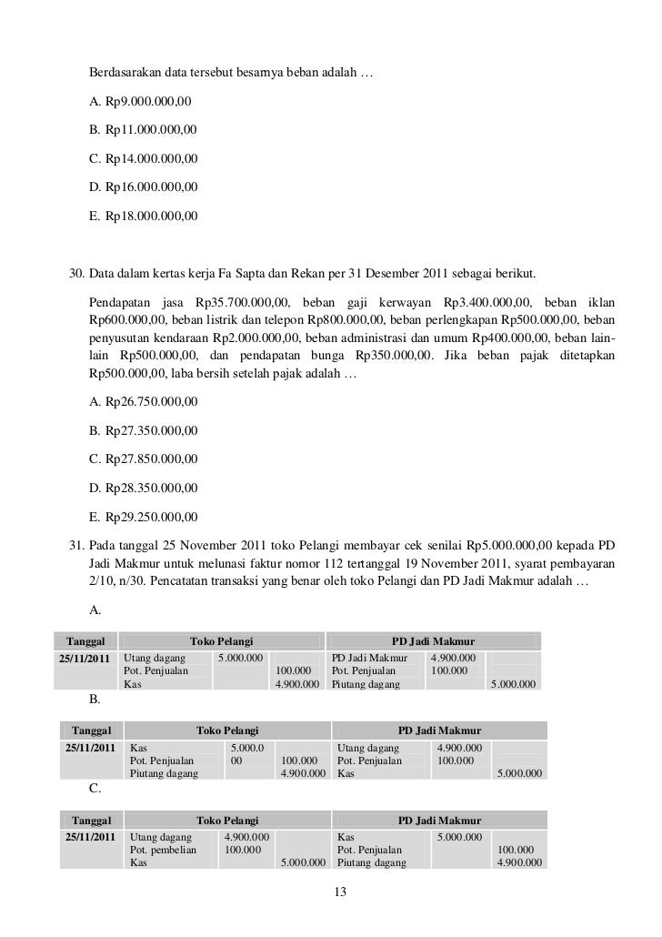 SOAL PREDIKSI EKONOMI UN 2012