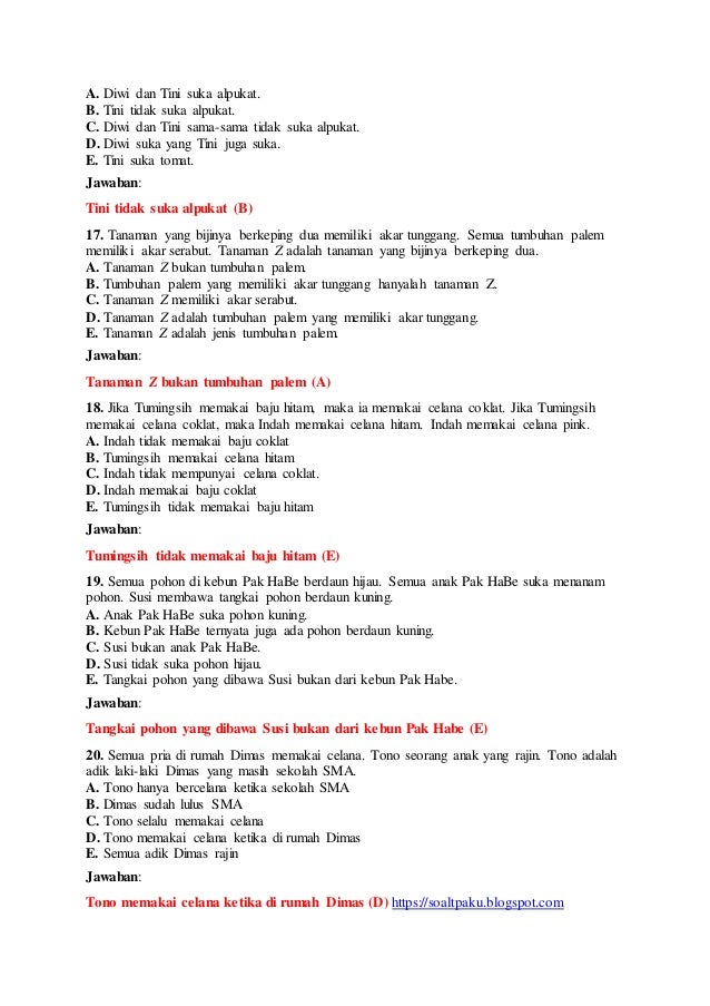 Soal tpa